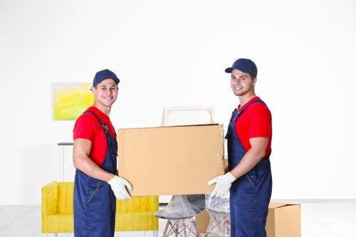 Man and van service loading items into a vehicle