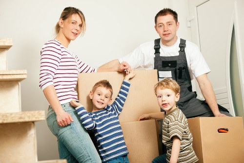 Colindale moving van loading furniture and boxes