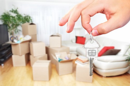 Moving supplies and boxes prepared for a Colindale removal van service