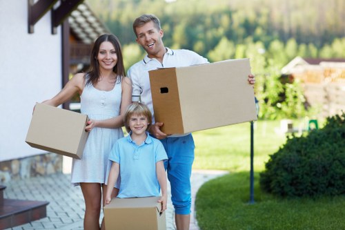Moving day preparation for student removals in Colindale