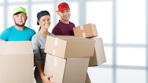 Careful loading for a man and van move in Colindale