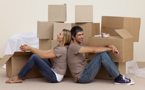 Careful loading of furniture and boxes for a Colindale removal service