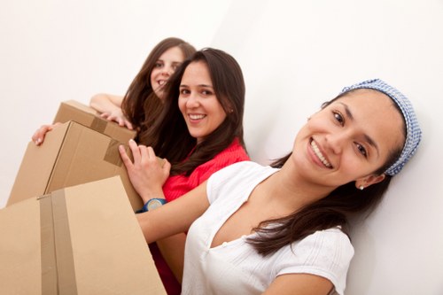 Professional moving truck loaded for a smooth move in Colindale