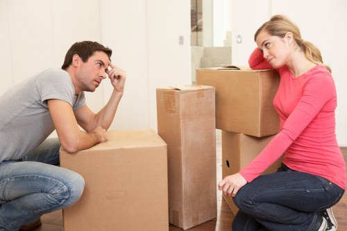 Removal van used for business and home moves in Colindale
